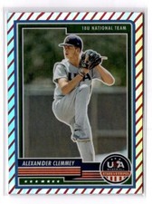 2023 Panini Prizm USA Baseball Alexander Clemmey #43 Stripes National Team