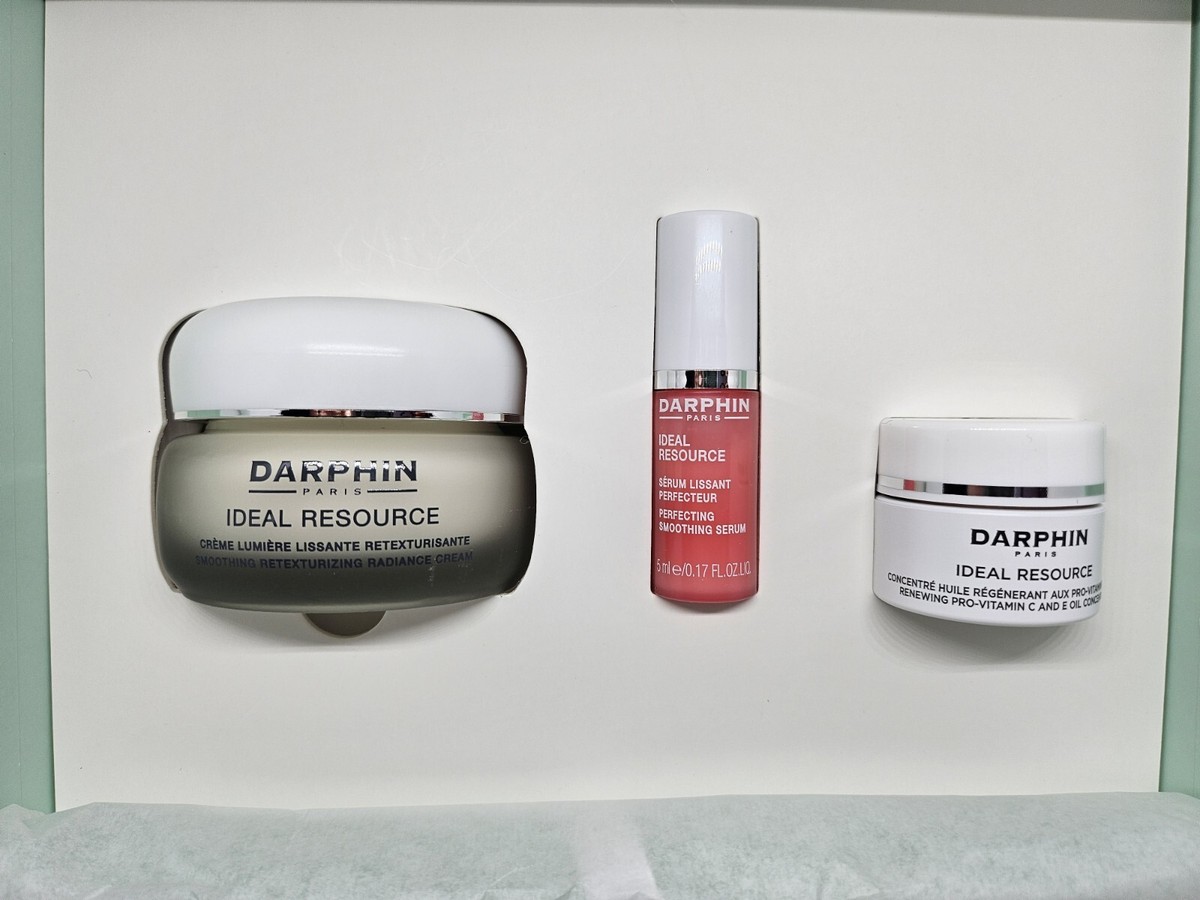 Darphin Ideal Resource Retexturizing Botanic Jewels Set – Pflege-Set Mit Creme, Serum & Öl