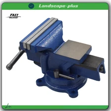 5inch Bench Vise with Anvil Swivel Locking Base Table Top Clamp Heavy Duty Vice