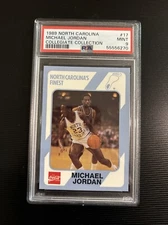 1989 COLLEGIATE COLLECTION NORTH CAROLINA #17 MICHAEL JORDAN PSA 9