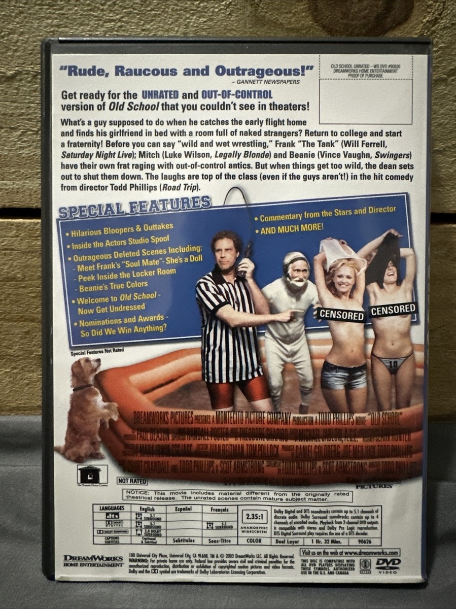 (未使用･未開封品)Old School Returns [DVD] Amazon.com: Old School (Widescreen Unrated Edition) : Caplan, Phe