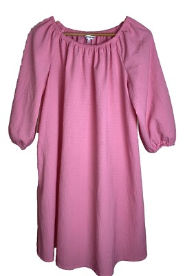 Elizabeth & James Beautiful Pink Short Stretch 3/4 Sleeve Dress XS