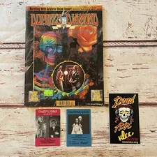 Grateful Dead Backstage Pass Oakland CA 12/19 12/17 1993 Mad Love & Sticker Lot