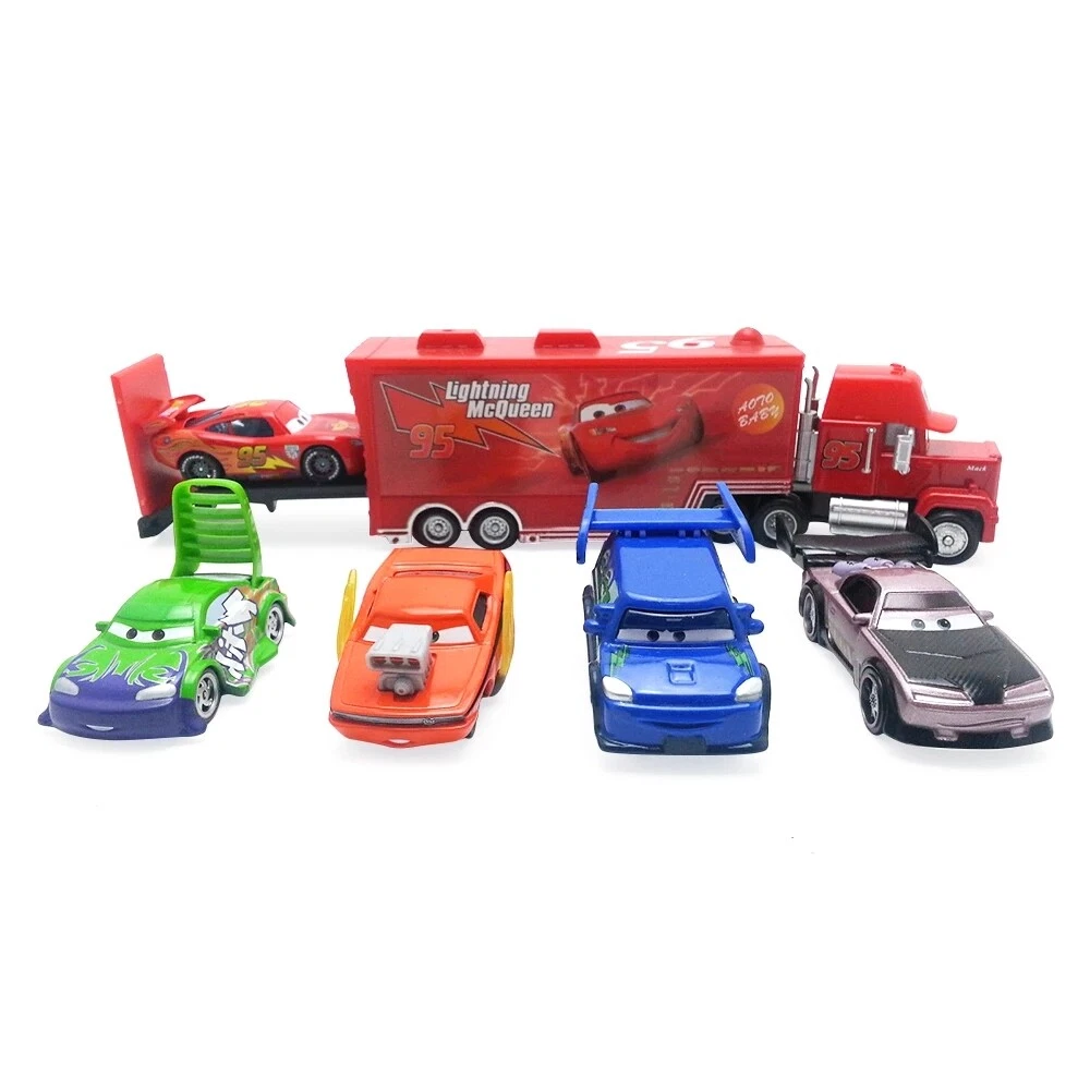 Disney Pixar Cars Lightning McQueen Set 1:55 Diecast Model Car Toy Loose Gift