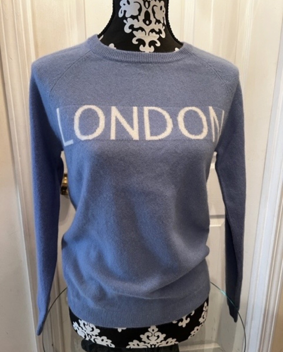 PHILOSOPHY Cashmere Sweater LONDON Blue size S ($228)