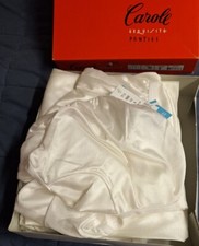 Vtg BOX 12 CAROLE EXQUISITE PANTIES Sz6 888 100 Nylon NWT WHITE Granny Briefs