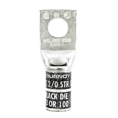 BURNDY YA26LBOX HYLUG 1 HOLE COMPRESSION CONNECTOR, 3/8", 2/0 CU, (10 PACK) - 第 1/4 張圖片