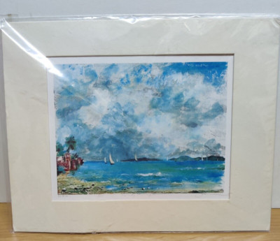 Janine Wesselmann Art Windy Passage d 14''x11'' matted & signed