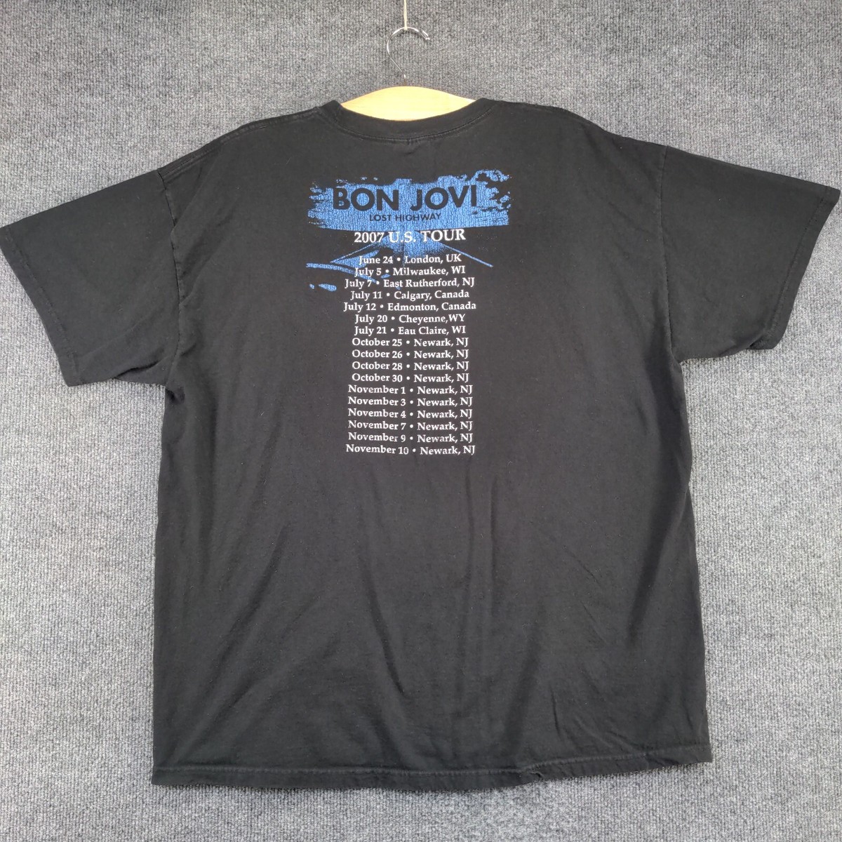 BON JOVI LOST HIGHWAY Tシャツ黒S00s archive BON JOVI LOST HIGHWAY Tシャツ黒S00s archive - メルカリ