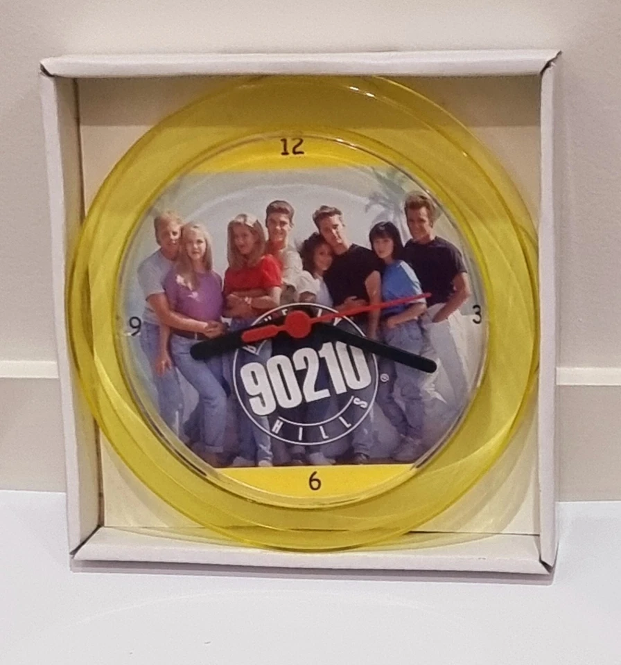 Beverly Hills 90210 Yellow 7" Novelty Wall/Desk Clock New. Luke Perry
