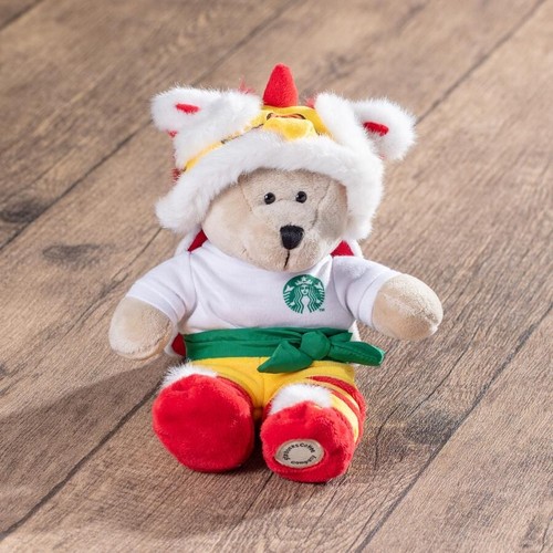 Brand New Limited Edition Starbucks Hong Kong Macau Lion Dance Bearista Bear - Picture 5 of 5