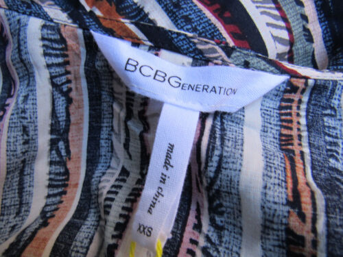 BCBGeneration Striped Boat Neck Cut Back Romper - Picture 4 of 4