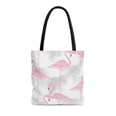 Reusable Bag Pink Flamingo Tote Bag Reusable Pink Flamingo Printed