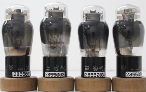JAN 6Y6G GE Black Coated Glass Made in U.S.A Amplitrex tested 1 Match Quad 4 Pcs - Picture 4 of 10