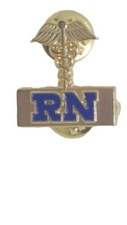 Registered Nurse RN 1-inch Lapel Pin P00640