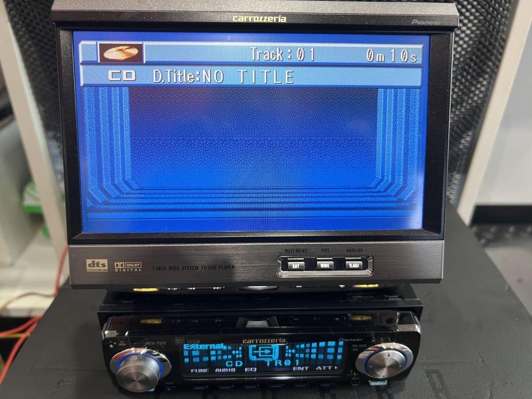 MEH-P919とAVX-P9DV PIONEER CARROZZERIA MEH-P919 & AVX-P9DV SET CD DVD TESTED MD