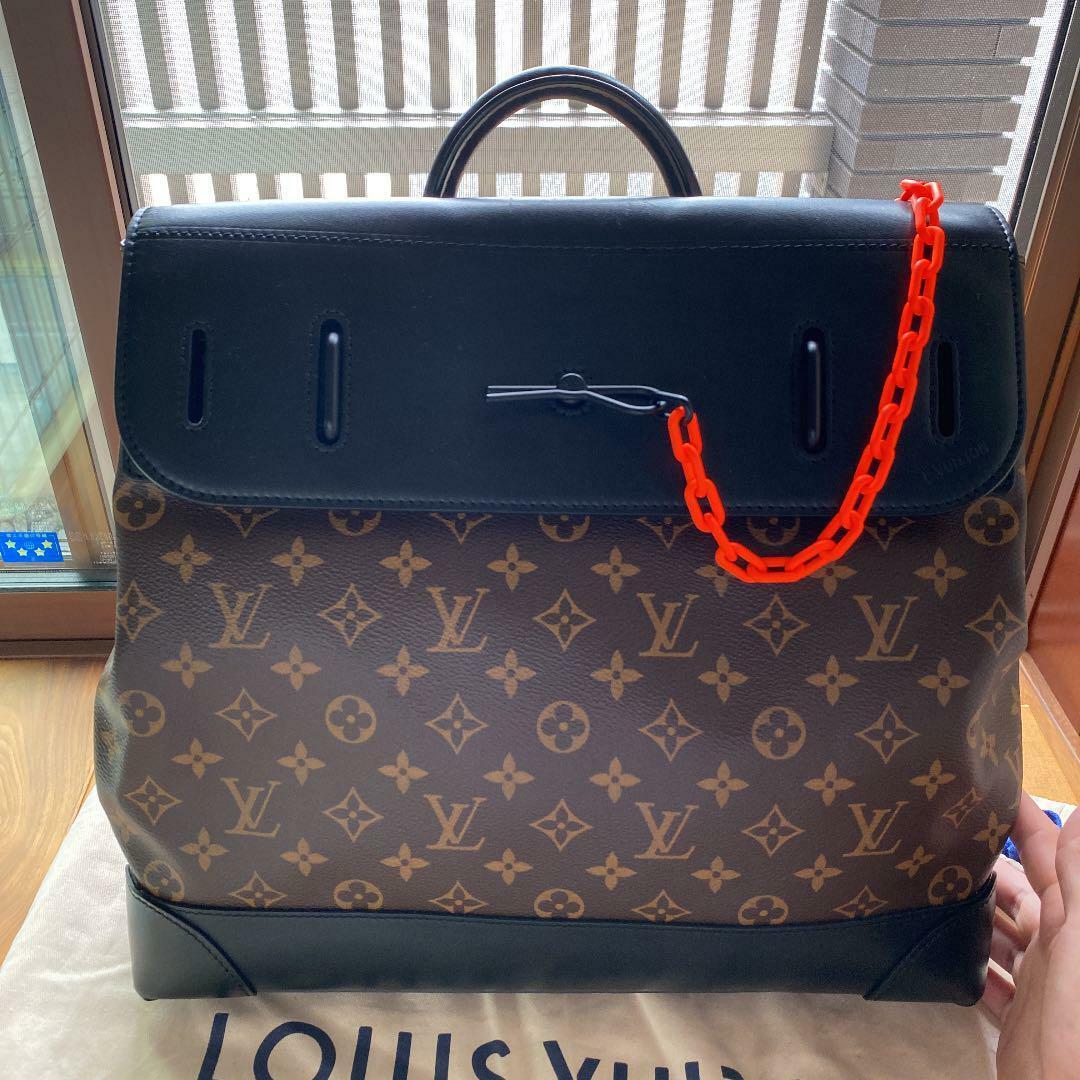 Louis Vuitton × Virgil Abloh Men's 2way Handbag Shoulder bag Black Authentic
