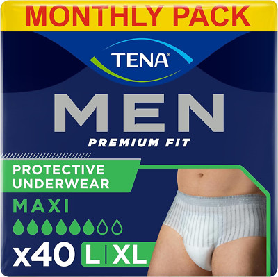 TENA MEN Active fit Pants Plus Level 4 Inkontinenz Einweghosen Größe L  40 Stück