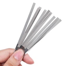 12Pc Stainless Steel Metal Dental Polishing Strips - Multiple Sizes  Quantities