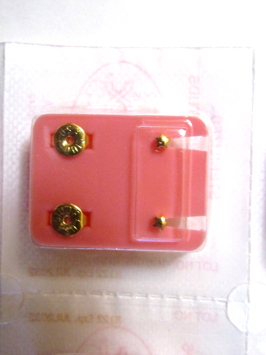 Best Orecchini Stella Oro Rosa Sale Orecchini A Stella In Oro 14kt Bianco E Rosa - Foto 6