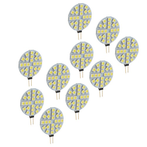 DC12V G4 Presa 24 LED 5050 SMD Luce LED Lampadina Tonda per Auto Camion Paesaggistica - Foto 3 di 15