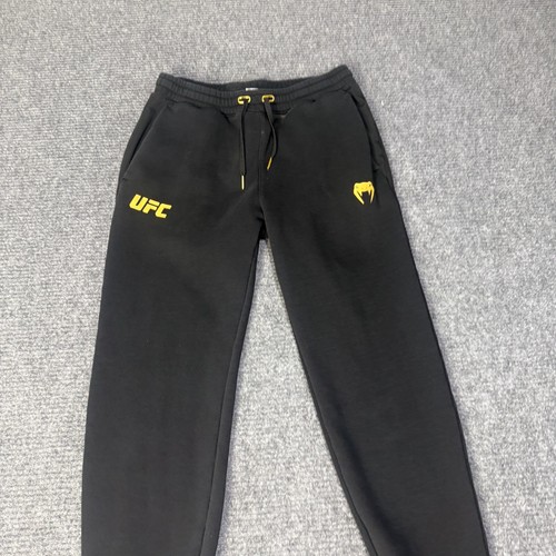 Venum UFC Sweatpants Mens XL Black Gold Stretch Fleece Jogger Pants Casual Gym - Picture 2 of 16