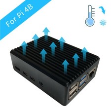 Case Aluminum Alloy For Raspberry Pi 4B Heatsink Case Protective Shell For DIY