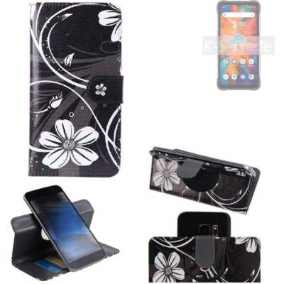 Für UMIDIGI Bison X10 360° Schutz Hülle Wallet Case Design Blumen