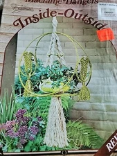 1976 Macrame Hangers INSIDE-OUTSIDE Pattern Instruction Booklet #843