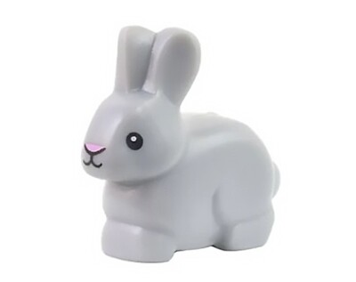 Lego grauer Hase Kaninchen Minifigur