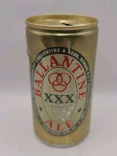 Vintage Ballentine XXX ALE  Beer Can 3 Face Logo12oz Pull Tab Empty Vtg