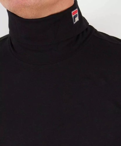 Fila Men Turtle Roll Neck Retro Long Sleeve Cotton T-shirt Pullover Top S-4XL - Picture 2 of 17