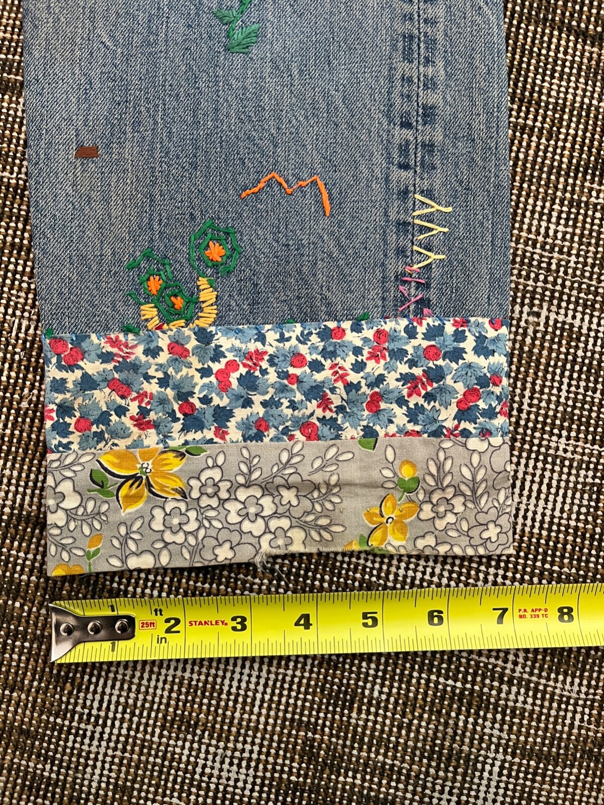 Very Special Rare Original Patchwork Embroidered … - image 23