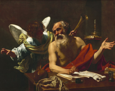 Saint Jerome and the Angel | Simon Vouet | 1625 Renaissance Christian Art