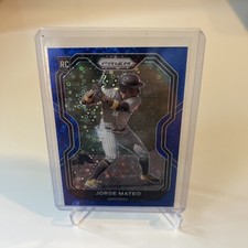 Jorge Mateo Rookie 128/199 Blue Donut Circles 2021 Panini Prizm Baseball 