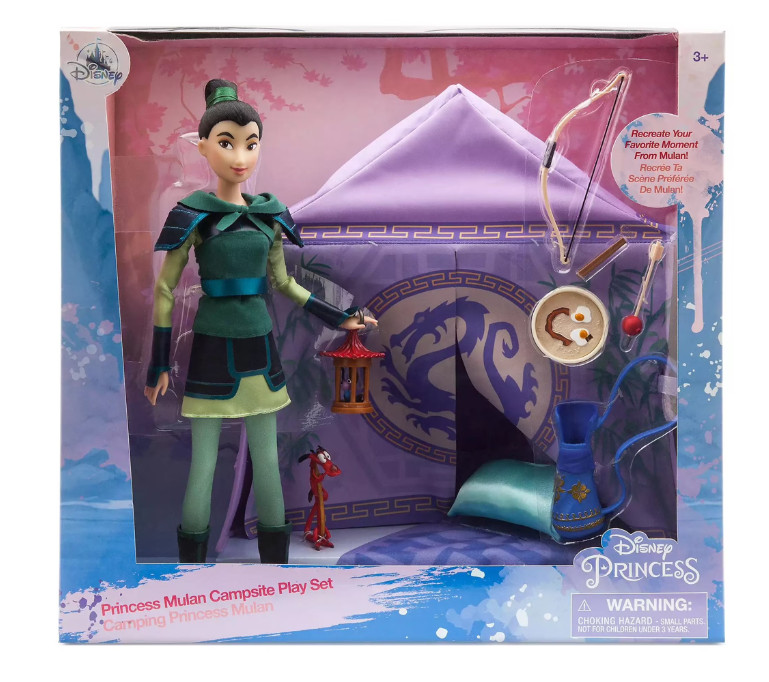 Disney Mulan Doll – Princess Mulan Campsite Playset – Very Rare – NEW