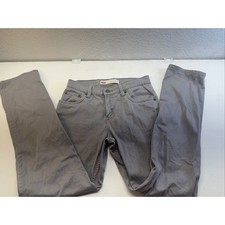 Levis 511 Slim Boys Gray Jeans Size 14 27x27 Slim Fit Casual Denim