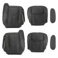 AUTOKAY Driver  Passenger Leather Seat Cover for Chevy Tahoe Suburban 2003-2...