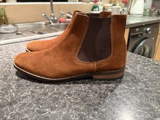 Men’s Size 7 Tan Suede Dealer Boots By Firetrap