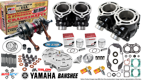 Banshee BPRATV 66mm Big Bore 409 Sneaker Stroker Crank Wiseco Pistons Cool Head - Afbeelding 1 van 24