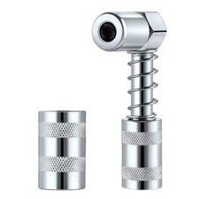 90 Degree Grease Gun Coupler Adapter, Grease Fitting Tool with Sleeve in Tigh...