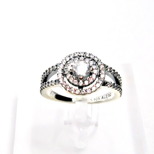Authentic Pandora Ring,  Sparkling Double Halo, #… - image 1