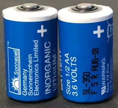 2X Sonnenschein SL-350 3.6V 1000mAh 12AA Battery Varta Germany