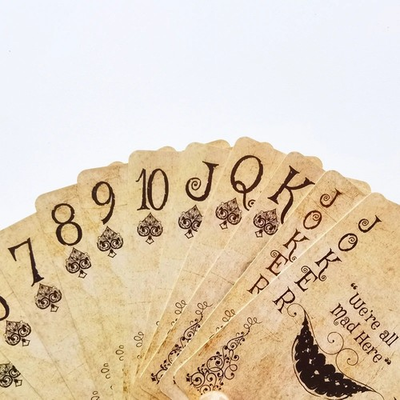 #ad Vintage Alice Playing Cards Retro Poker Deck Magic Novelty Board Game $8.99