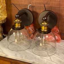 2 Evelyn 1-Light Artisan Bronze Modern Bathroom Vanity Light Sconce Set