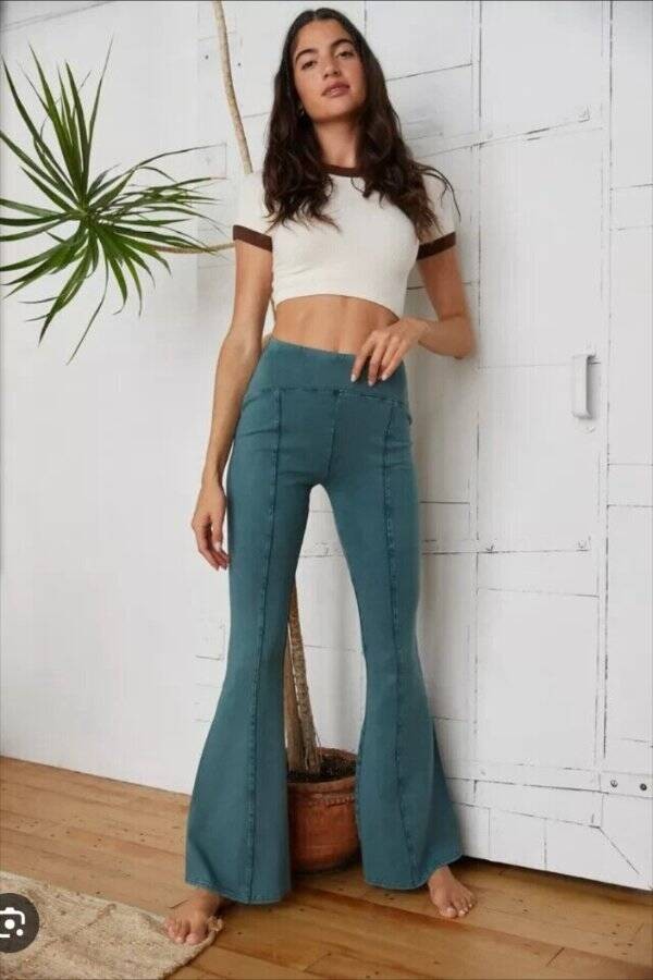 Out From Under Aria Seamed Flare Pants SM