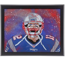 Tom Brady Patriots Signed Framed 16x20 Canvas Giclee Print - Matt Szczur - LE 10