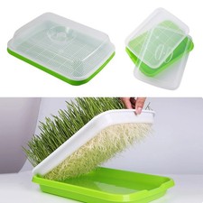 Microgreens Sprouter Bandeja 2 Capas Kit de Cultivo Hidropónico Bandeja de Jardín