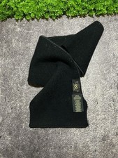 RRL Ralph Lauren Black Scarf One Size 84 Wool 16 Linen Vintage Style