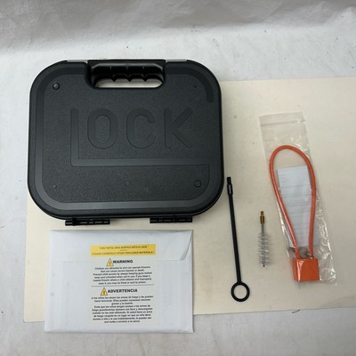 Glock Factory OEM Clam Shell Hard Pistol Case W/ Lock, Cleaning Brush ...